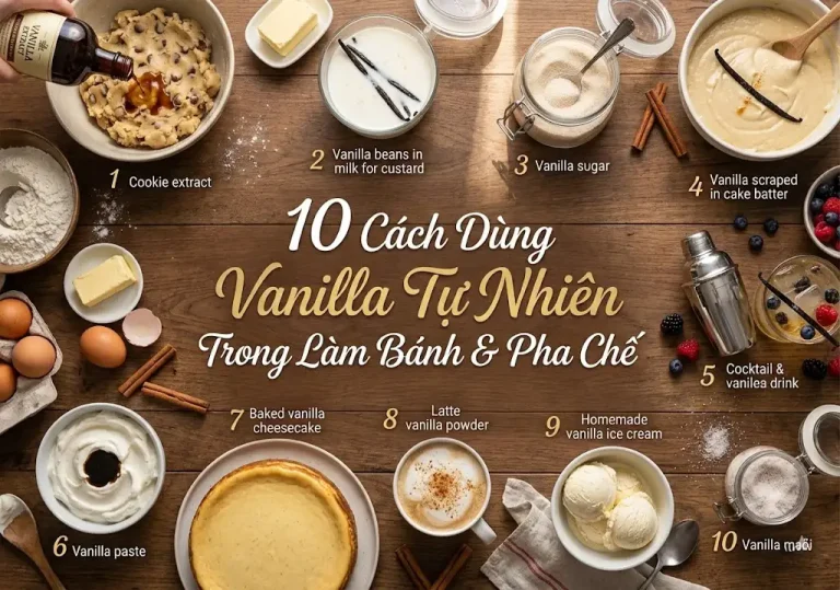 10 Cách Dùng Vanilla Tự Nhiên Trong Làm Bánh