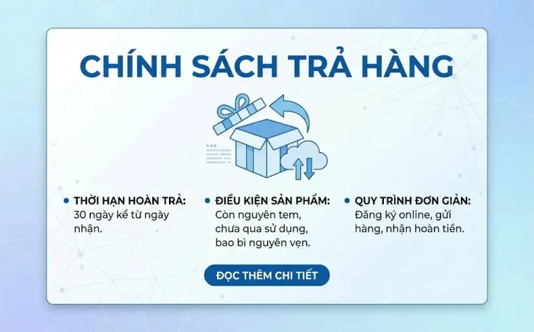 Chính sách trả hàng Vanni Farm