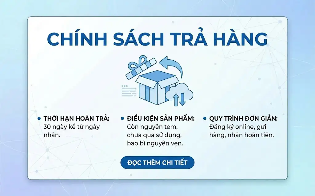 Chính sách trả hàng Vanni Farm