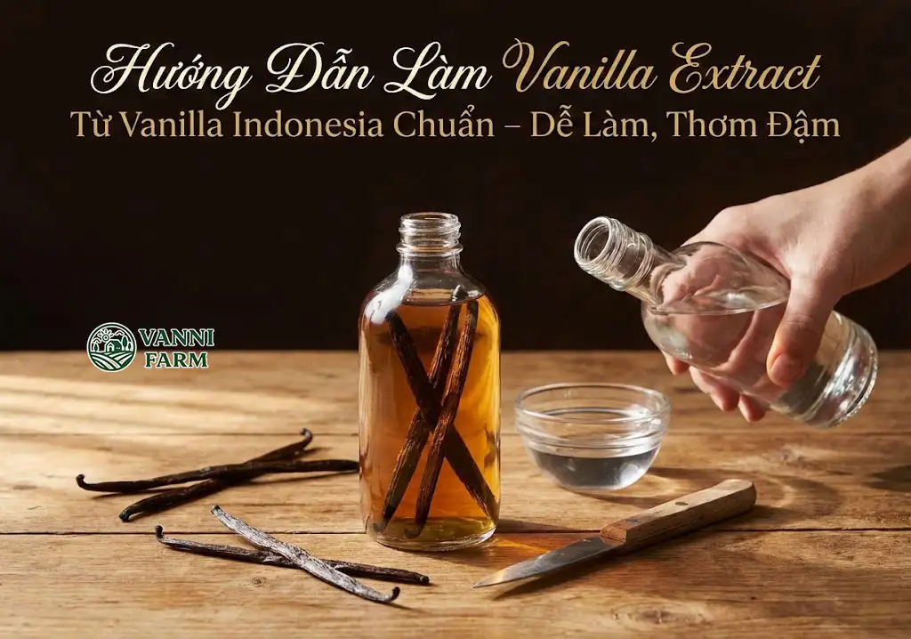 Hướng Dẫn Làm Vanilla Extract Từ Vanilla Indonesia Chuẩn – Dễ Làm, Thơm Đậm