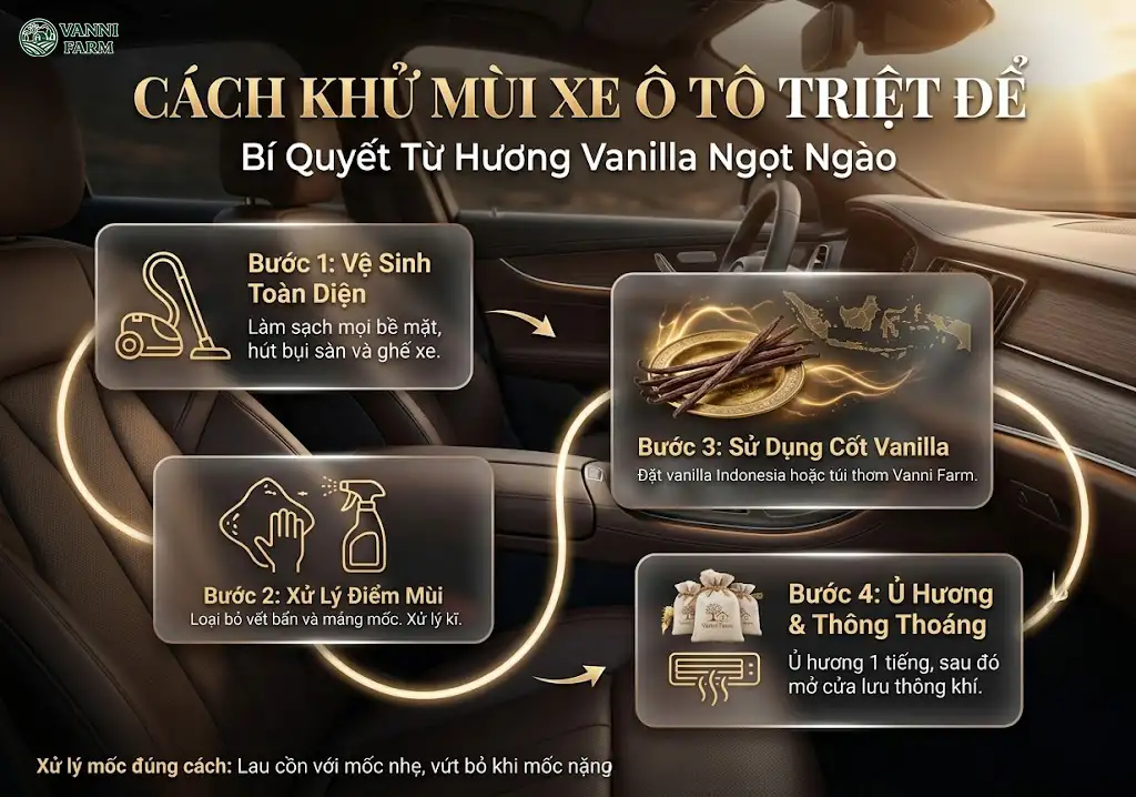 Cách Khử Mùi Xe Ô Tô Triệt Để