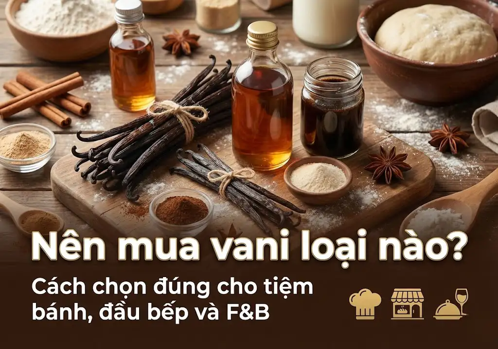 Nên mua vani loại nào? Cách chọn đúng cho tiệm bánh, đầu bếp và F&B