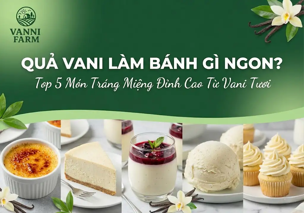 Quả vani làm bánh gì