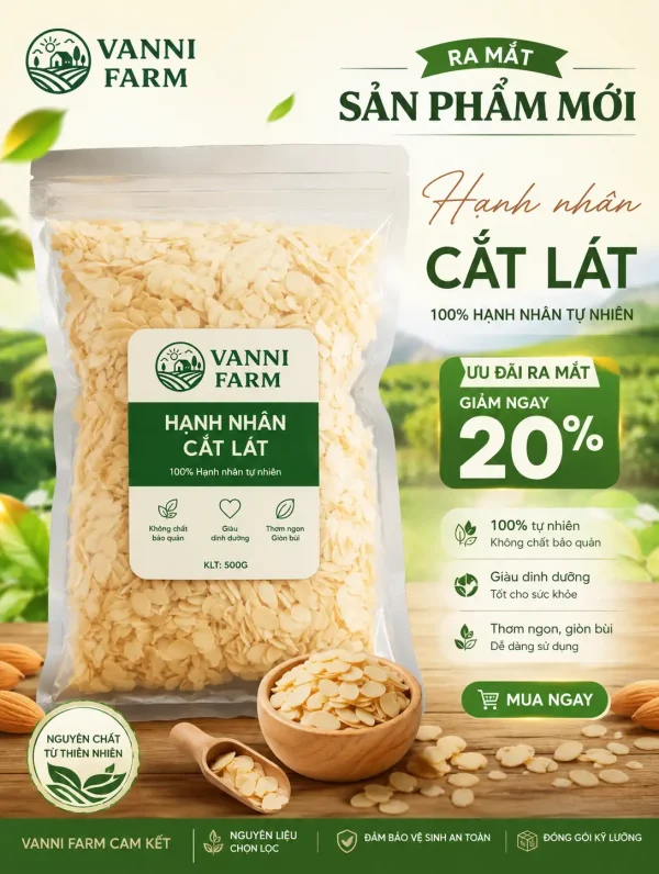 Hạnh nhân cắt lát