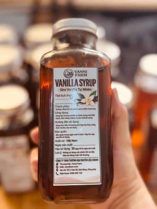 Syrup Vanilla Từ Quả Vanilla Thật | Siro Vani Vanni Farm - Ảnh 3